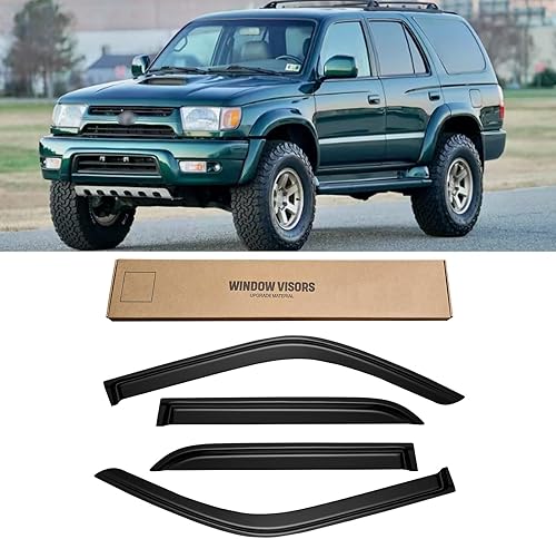 Miniatura 196 de Viseras de ventana para Toyota Camry 2007-2011, protectores de lluvia, deflector de ventilación, sombra humo oscuro 07 2008 2009 2010 11, con cinta