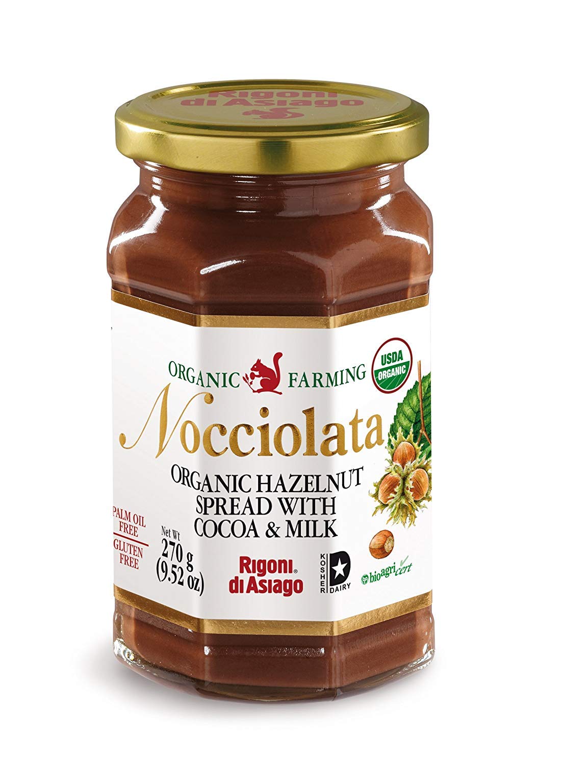 Rigoni di Asiago Nocciolata Organic Hazelnut Spread