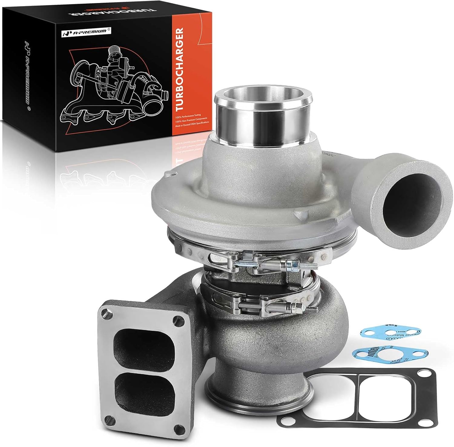 A-Premium S3B085 Complete Turbocharger Turbo Kit with Gasket Compatible with Mack Models - All Models 1991-2004, E6 Engines - Replaces 631GC5134X, 631GC5134