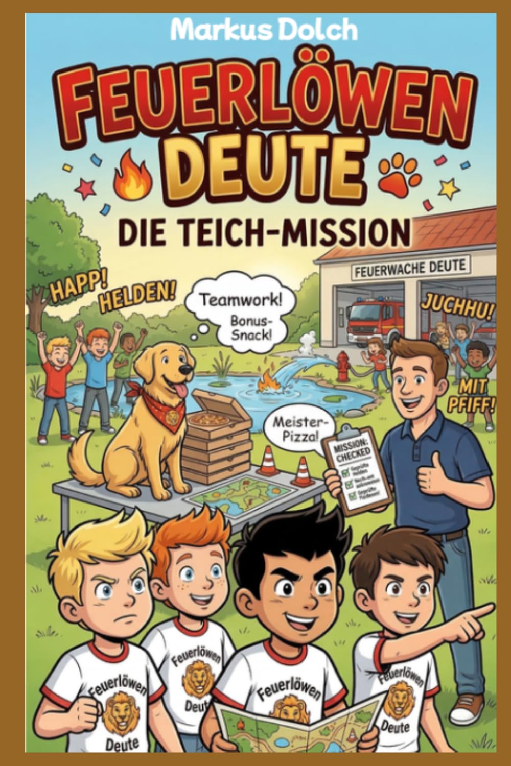 Die Feuerlöwen aus Deute: Kleine Helden, große Tatzen: Vier Jungs und ihre Abendteuer bei der Feuerwehr