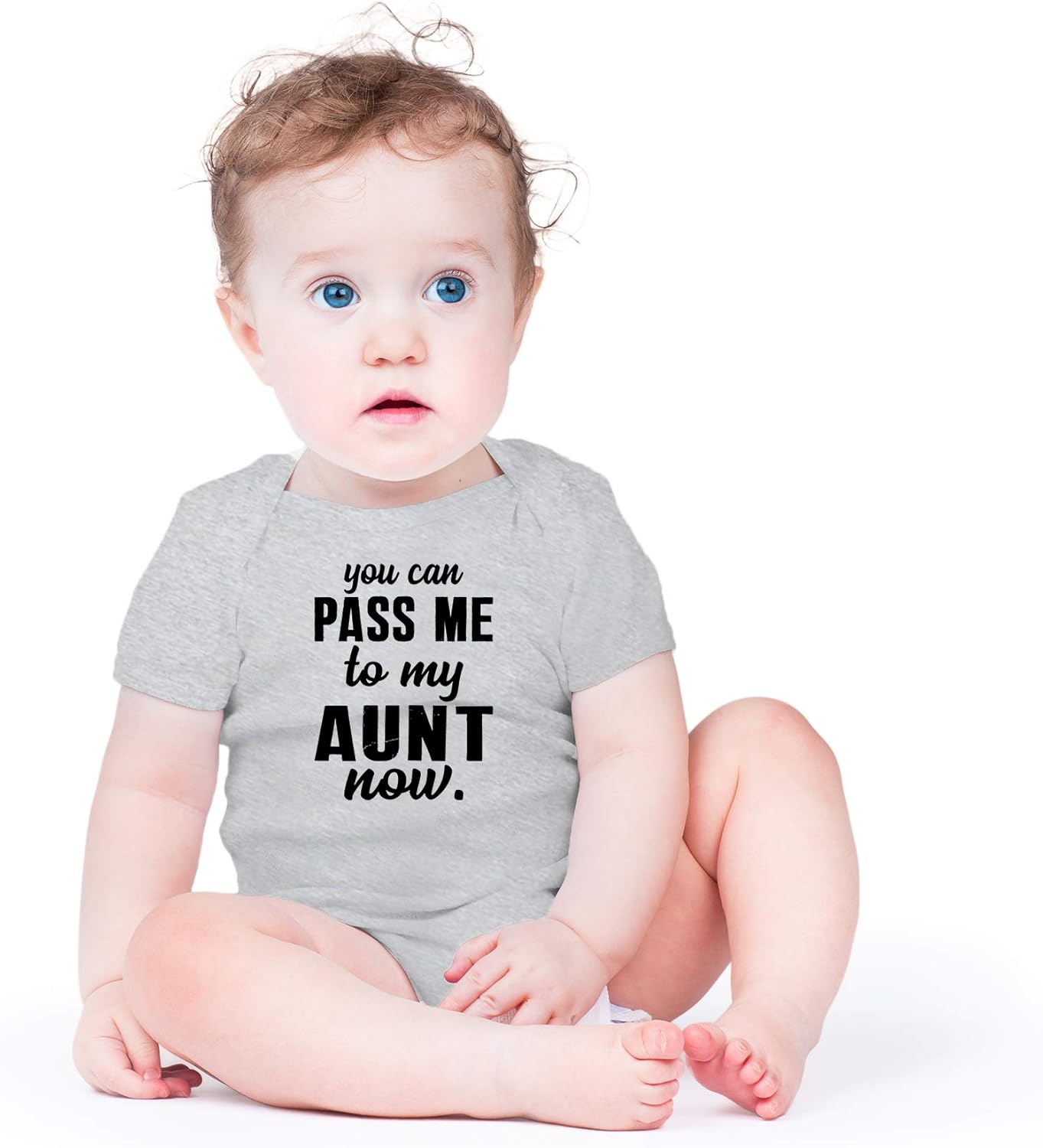 AW Fashions You Can Pass Me To My Aunt Now Baby Bodysuit Adorable Newborn Girl Boy Clothes Newborn Romper - Image 2