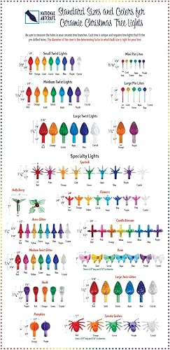 Miniatura 3 de National Artcraft Árbol de Navidad de cerámica en forma de arco Lites - Púrpura (80 piezas)