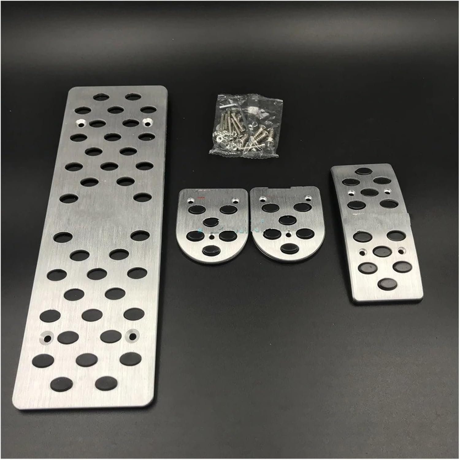 Car Modified Pedal Pad for A6 S6 C6 2004-2011 Accelerator Brake Clutch Footrest Cover Decorate Accessory(Manual (4piece))