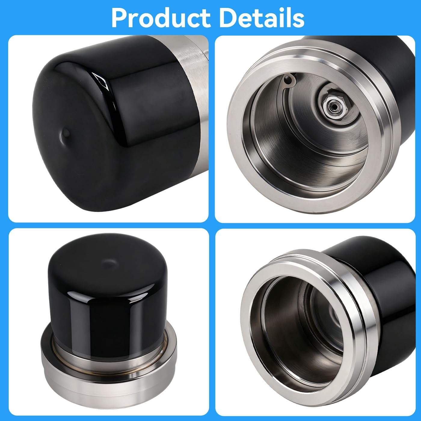 2.441" Bearing Protectors - Spring Loaded Hub Seal Pair, Compatible with Bearing Buddy 2441 Style, for Standard Trailer & Boat Hubs, Keeps Out Water/Dirt