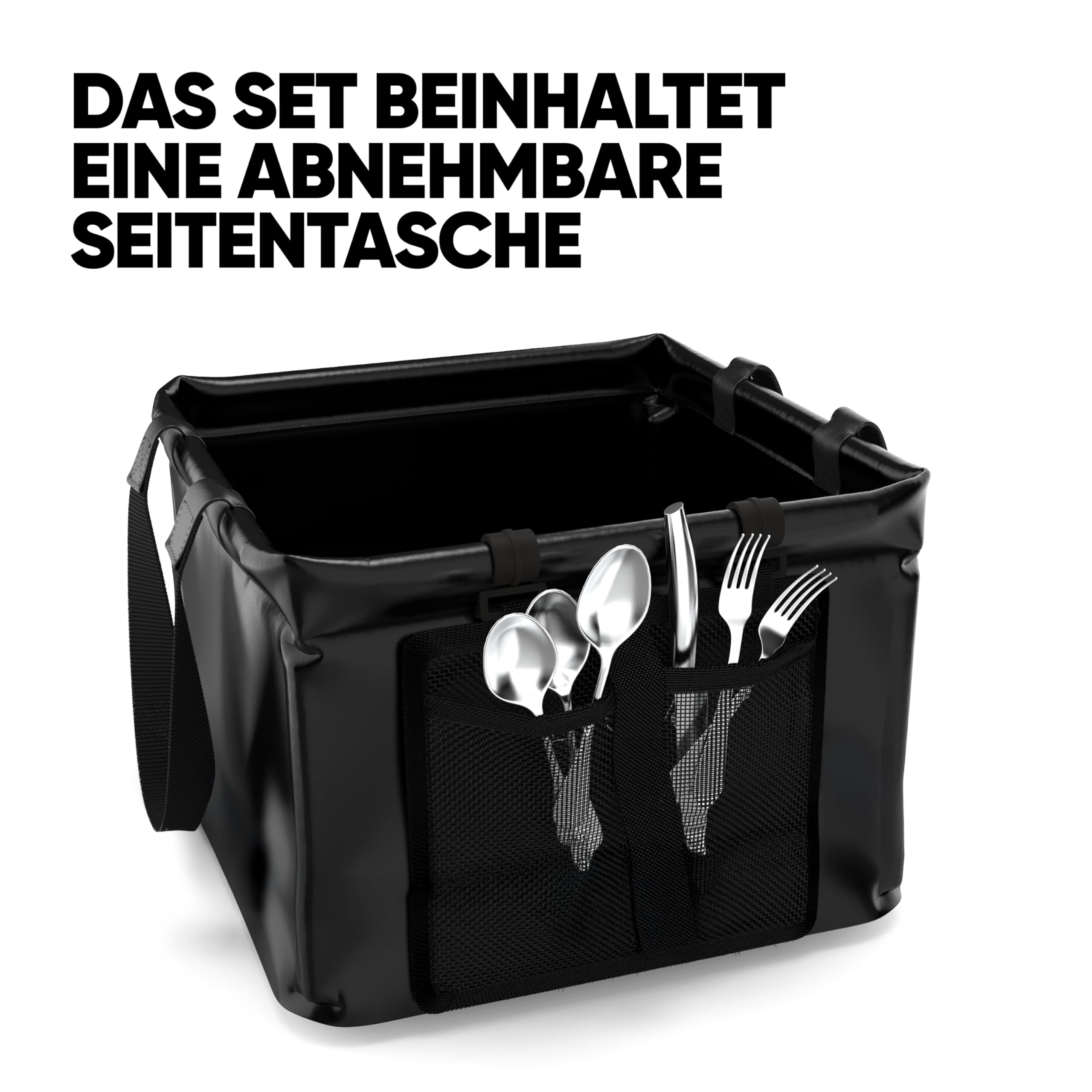 EVOCAMP faltbare Spülschüssel 20L, wasserdicht Faltschüssel Camping - faltbare Camping Spüle - geeignet für Reisen, Angeln, Spülen, Getränkekühler Outdoor, Bierkühler Garten