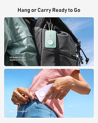 Miniatura 9 de VEGER Cargador portátil con cable integrado (extraíble), batería de mini banco de energía de 10000 mAh, PD 20 W, cargador rápido, accesorio de viaje