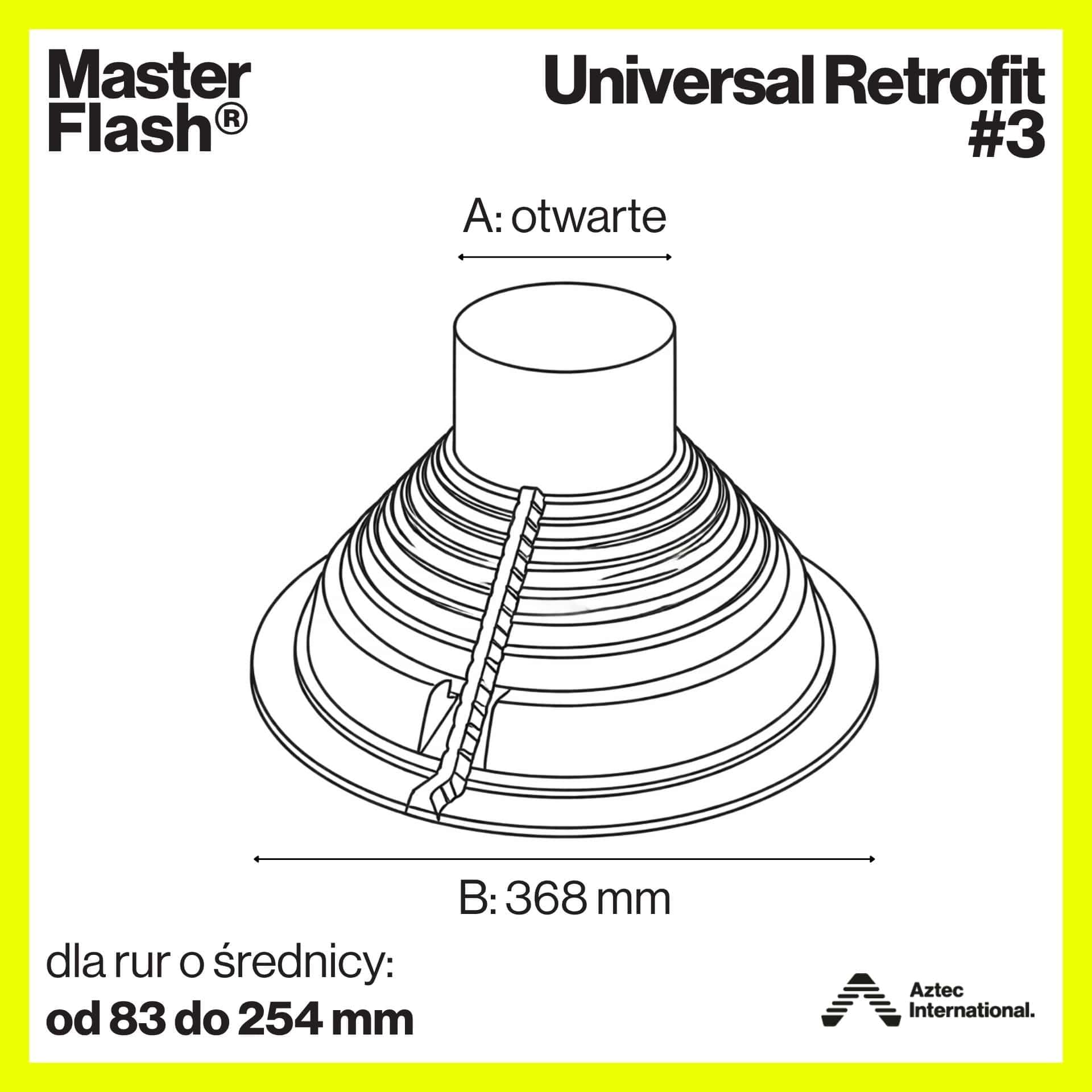 MASTER FLASH Flangia flessibile per tetto in EPDM, con giunto di livellamento, resistente alle intemperie, universale, ventilazione caminetto