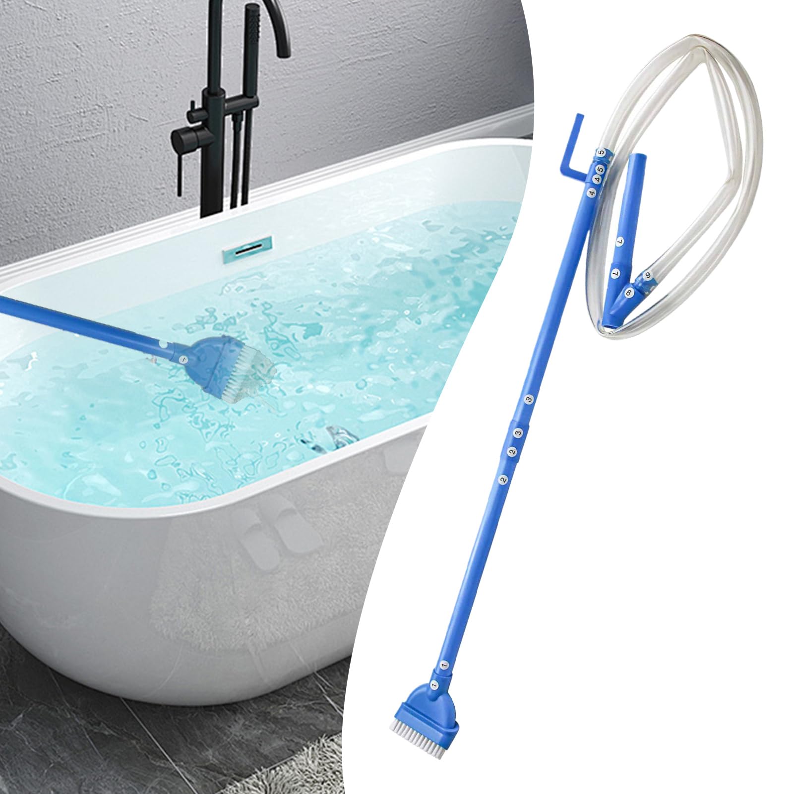 Aspirapolvere Spa Strumento di Pulizia Efficiente E Sicuro | Aspirapolvere Portatile Da Spa E Hot Tub Pulizia Portatile Fondo Piscine E Spa Gonfiabili Da Alghe Sporco E Sabbia