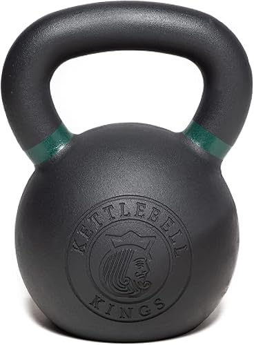 Miniatura 1 de Kettlebell Kings Pesas rusas con recubrimiento en polvo de 5 a 90 libras  Equipo de gimnasio de entrenamiento y juegos de entrenamiento de fuerza