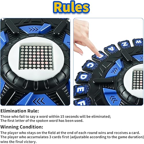 Miniatura 5 de Juego de Mesa, Juegos, 2-8 jugadores, 15-20 minutos de tiempo de juego, juegos de mesa, vocabulario educativo de desafío para niños y adultos