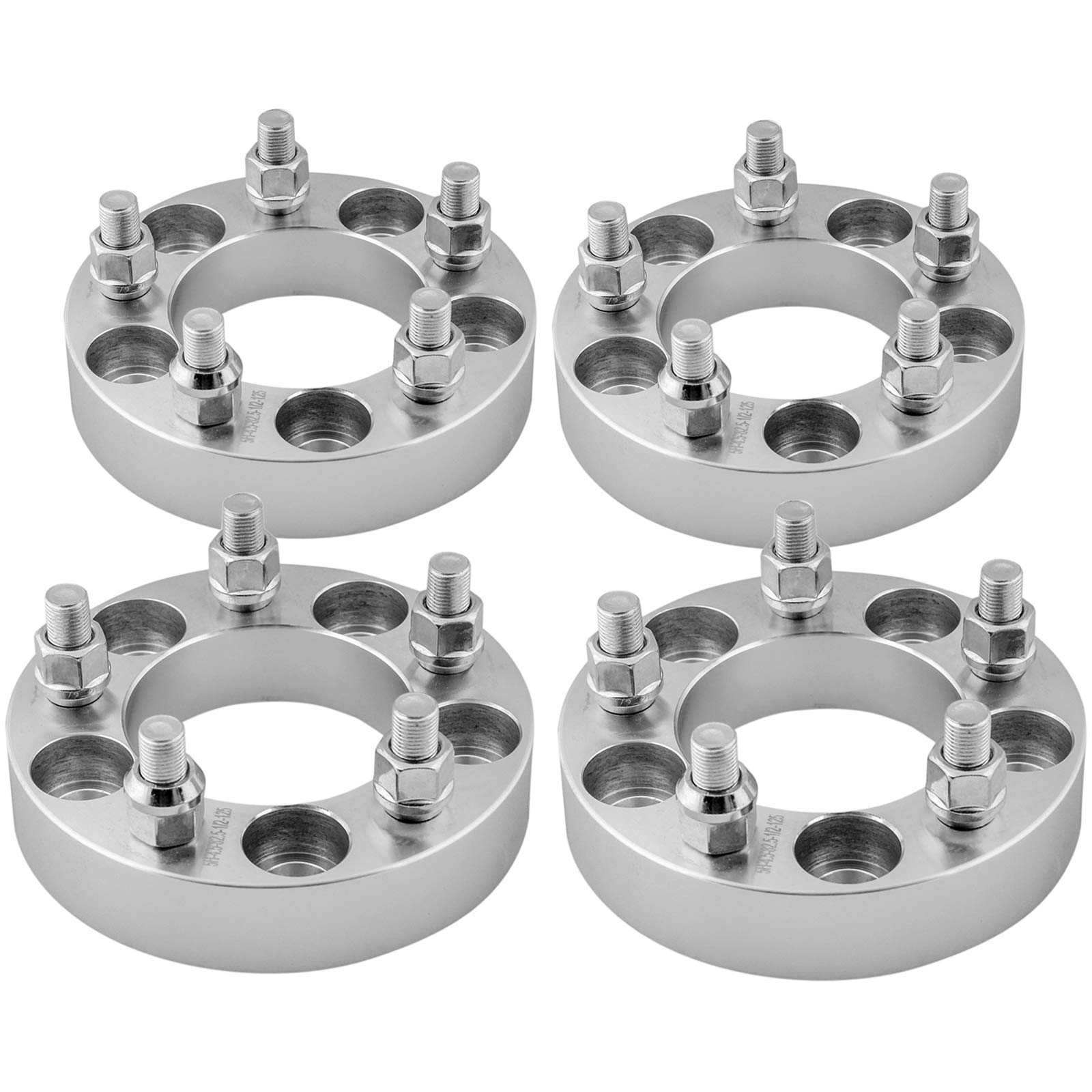 DCVAMOUS 4PC 4x100 to 4x4.5 Wheel Adapters 15mm Thick with 12x1.5 Studs Compatible with Honda T-oyota 5 Lug 4x100 to 4x114.3 for Accord Civic CRX Corolla Yaris Echo (4x114.3 Rim on 4x100 Vehicle)