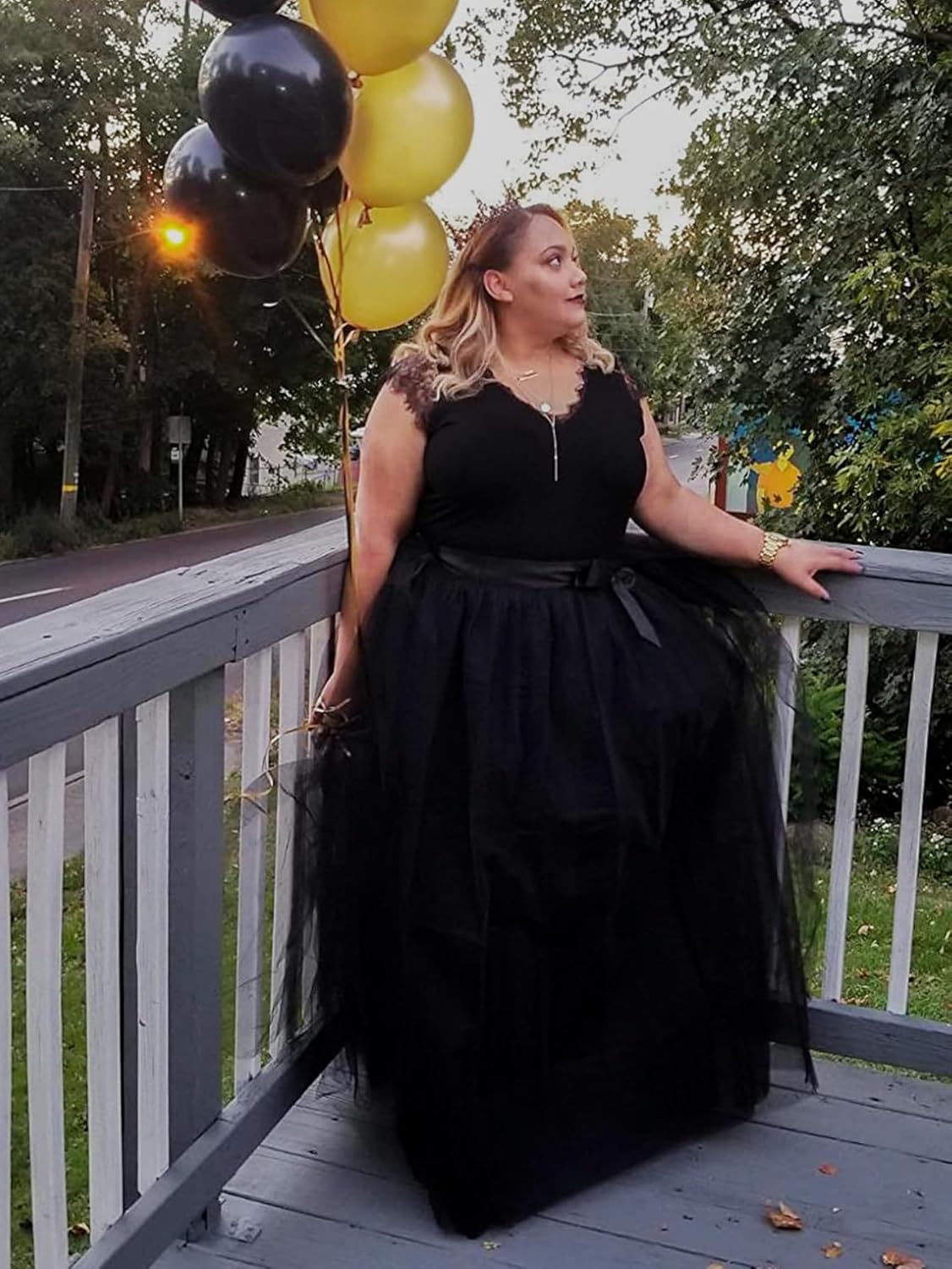 EllieHouse Womens Long Tutu Party Evening Tulle Skirt PC05 - Image 3