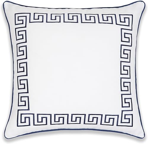 Miniatura 6 de Hofdeco Premium Funda de almohada Coastal Patio para interiores y exteriores, 20 x 20 pulgadas, repelente al agua para patio trasero, sofá, llave