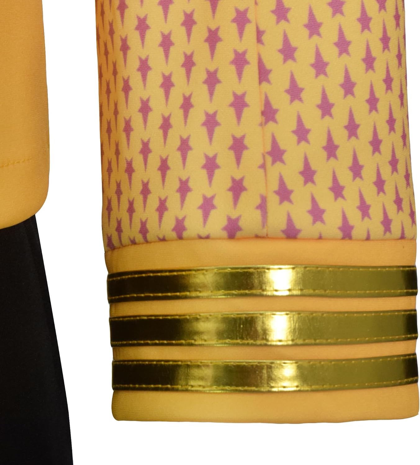 Mens Strange New Worlds Cosplay Costume Captain Pike Uniform Jacket Shirt (Yellow, M) - Image 5