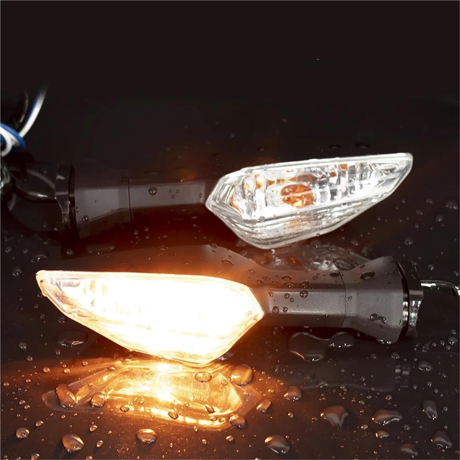 Clignotants de Moto pour K&awasaki pour ER-6N pour KLR 650 pour Z 250 SL Clignotants Clignotant Lampe Clignotante