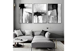 Black, White, and the Grey: An Abstract Canvas Print to Enchant Your Space