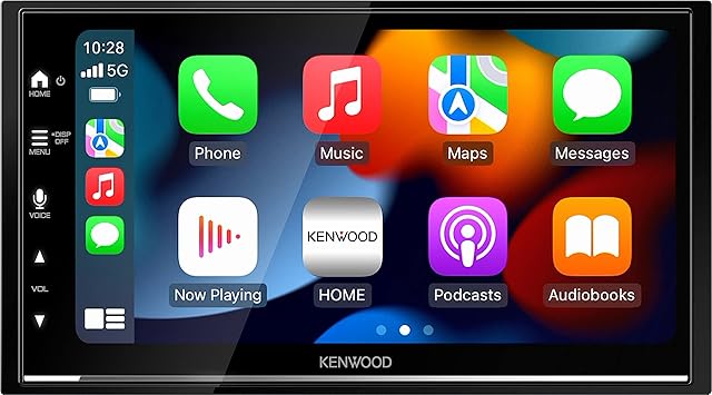 KENWOOD DMX7722DABS - 17,3 cm (6,8") cyfrowy odbiornik AV z bezprzewodowym CarPlay i Android Auto (4 x 50 W, DAB+/UKW, BT, 3X Pre-Out 2,5 V, USB, iPod/iPhone Control)