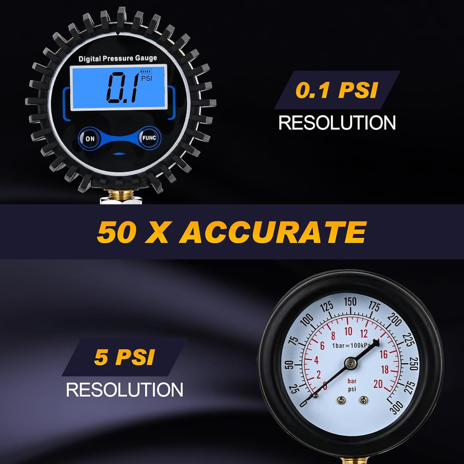Set di test di compressione del motore digitale con connettori rapidi, adatto per auto, camion, barche, moto, strumento diagnostico per auto