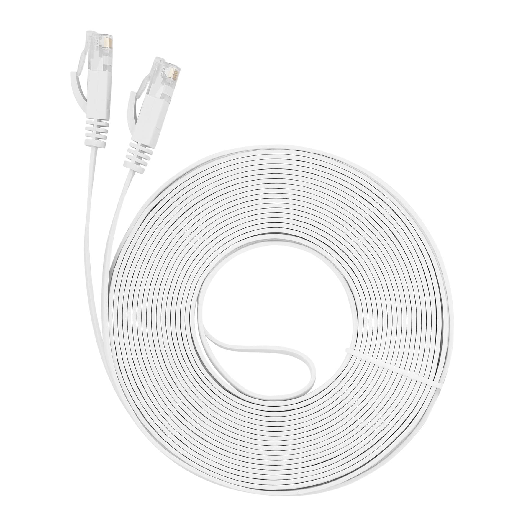 Câble de raccordement Ethernet réseau plat CAT-6 RJ45 for modem routeur LAN réseau RJ45 connecteur 50cm 1m 2m 3m 5m 10m 15m(Blu,15m)
