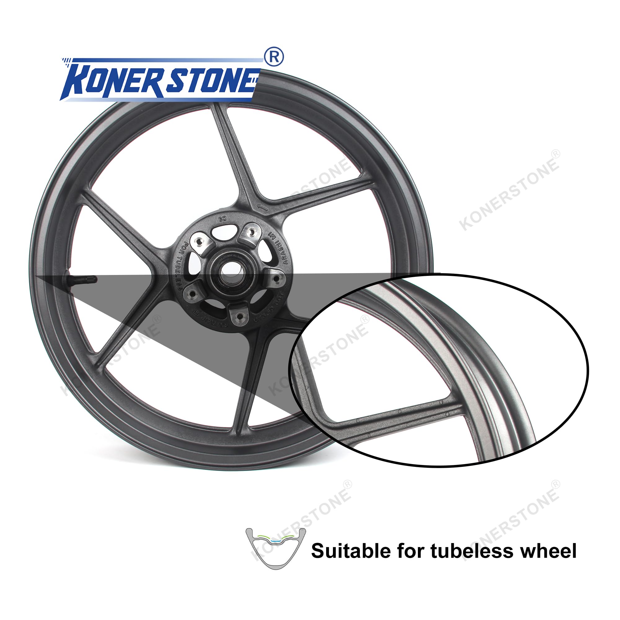 Felgen vorne für ER6N ER6F 2006-2018 ER-4N 11-17/Ninja ZX10R 04-05/Z1000SX 09-20/Z750 Z750S 07-19/Z800 13-16 Z1000 2014-2020 / Ninja 400 11-17 1000 2020/Versy-s 650 06-20