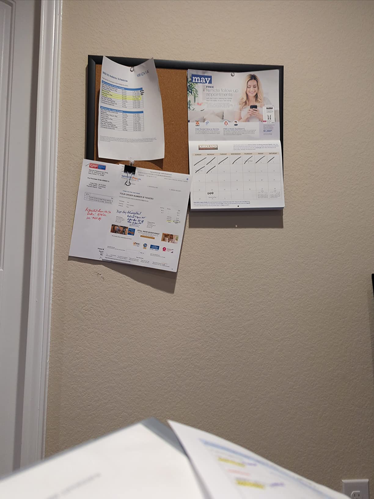 6/mo Finance U Brands Cork Bulletin Board, 23'' x 35'' (301U0001