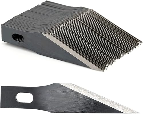 EHDIS Cuchillas de cuchillo de precisión para manualidades, 11 #, repuesto de cuchillas de arte, herramienta de corte con estuche de almacenamiento