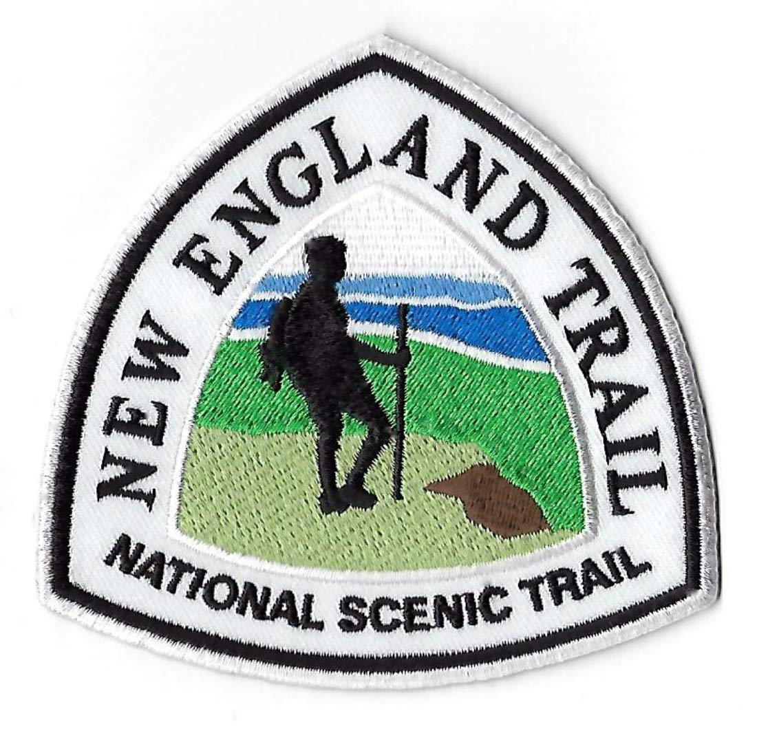 New England Trail Patch (3.5 Inch) National Scenic Trail Embroidered Iron / Sew on Badge Applique Trek Souvenir
