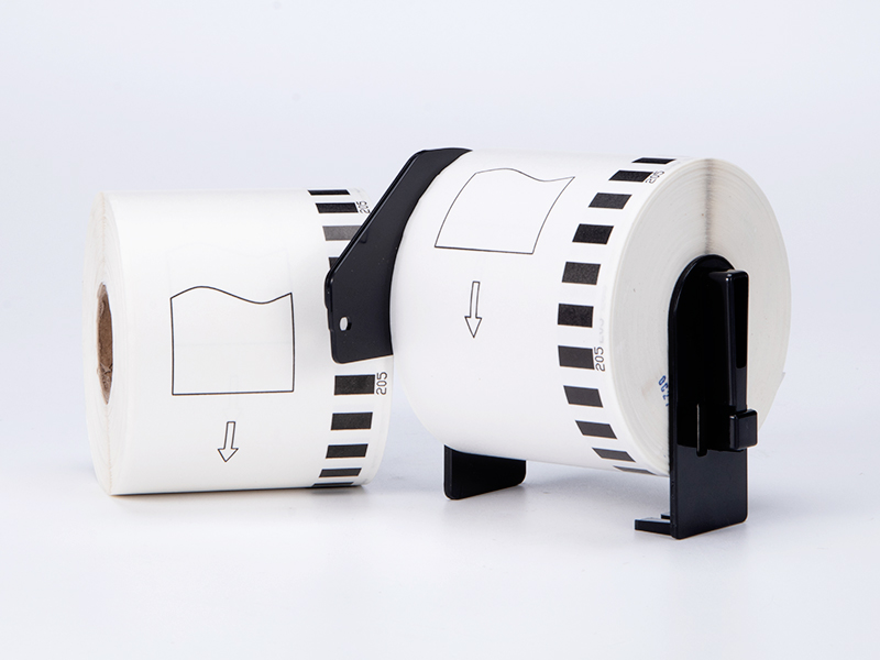 5 Rotoli Etichette Compatibili Brother DK-22205 - Bianco, 62 Mm X 30.48 M, Per P-Touch QL Series - Foto 6