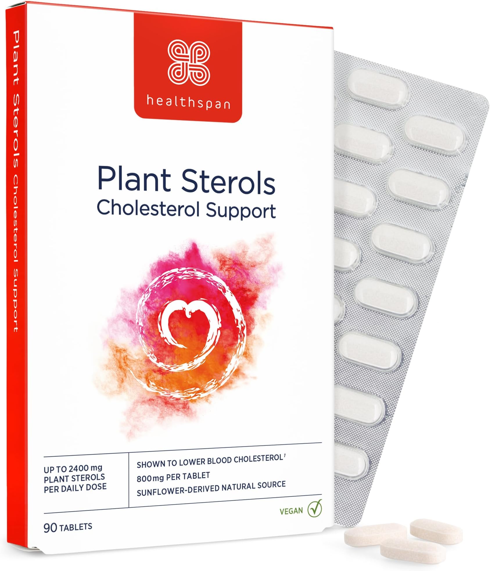 Healthspan Plant Sterols 800mg 90 Tablets