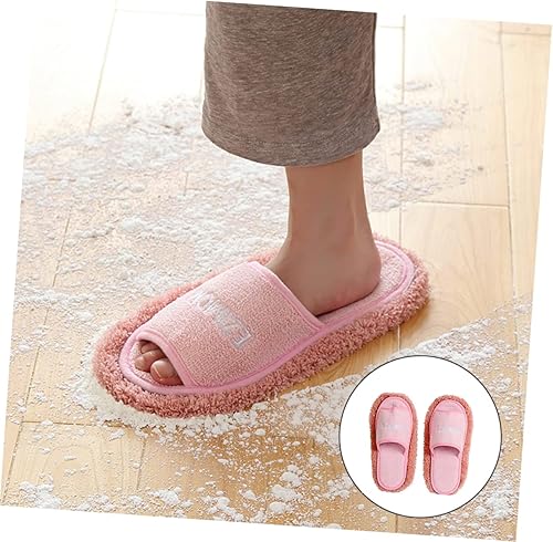 Miniatura 4 de DOITOOL 1 par de zapatillas de algodón limpiar el suelo Corea del Sur Miss, Rosado