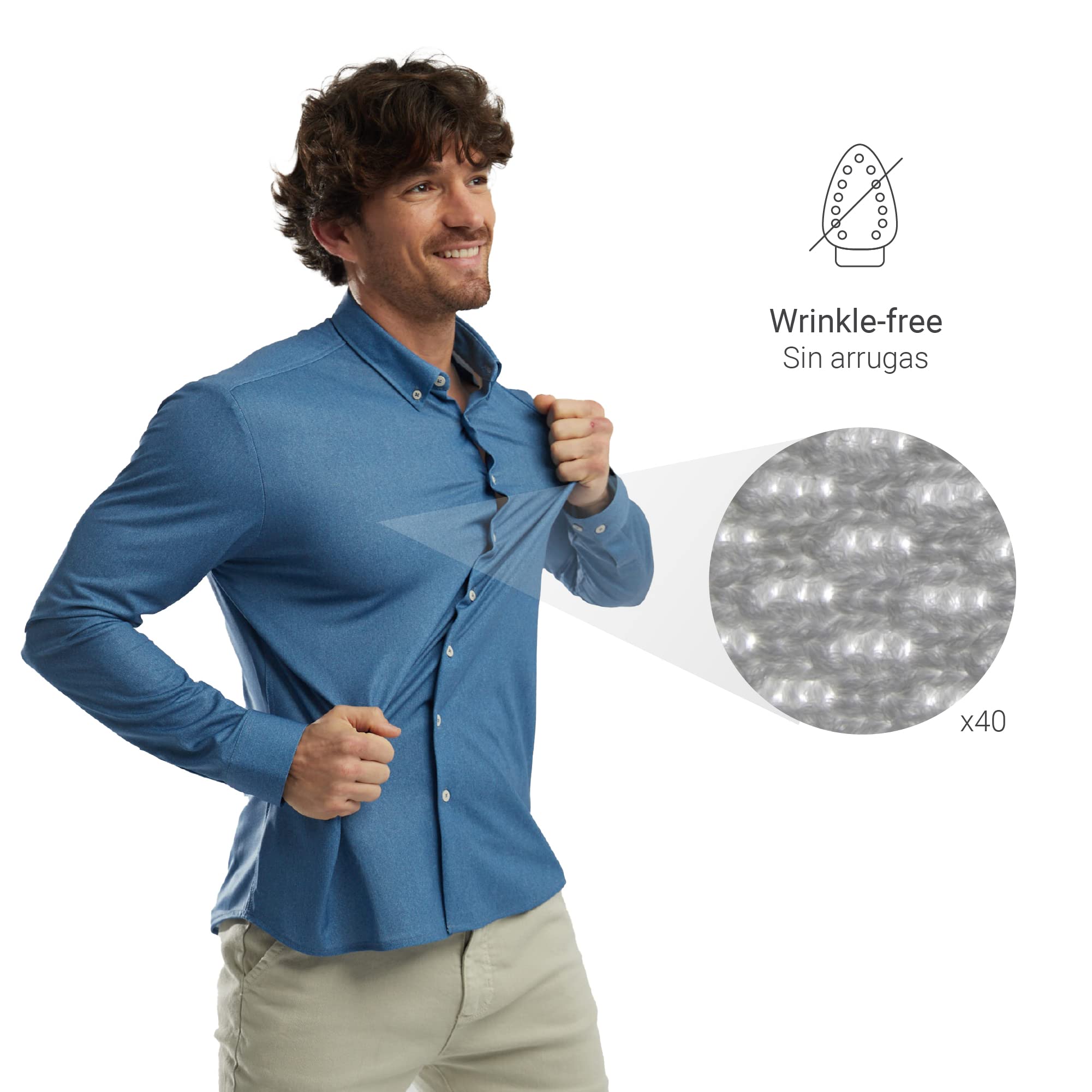 Camisa Denim Azul reciclada (M)