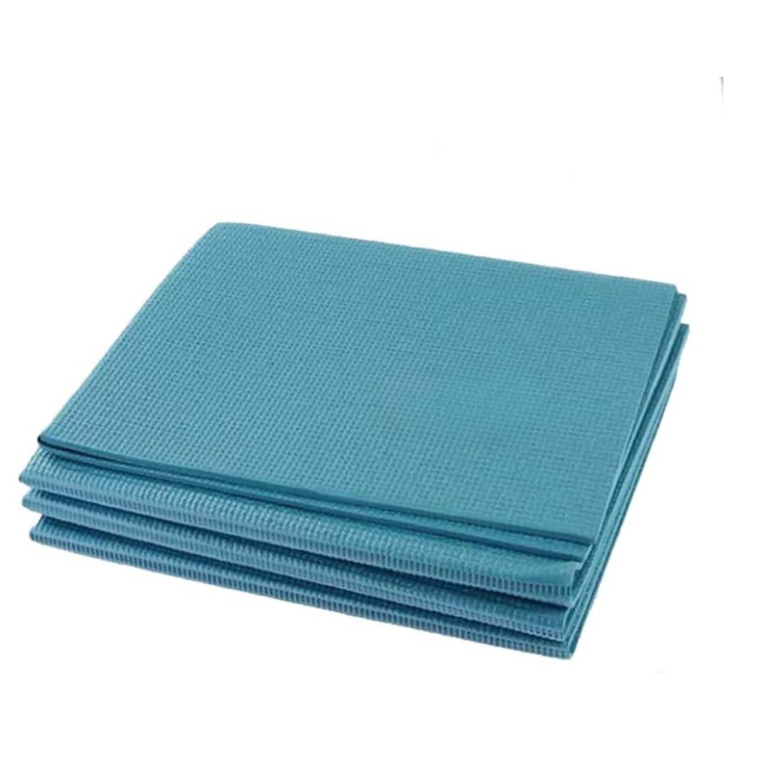 Yasta Tappetino Palestra Yoga Pieghevole Pilates 4mm PVC Antiscivolo Materassino Fitness 173x61 cm per Esercizi Sportivi ed Allenamento Tappeto Ginnastica Da Casa