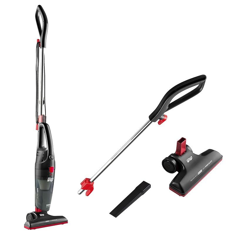 WAP Aspirador de Pó Vertical High Speed Black 2 em 1 Aspirador de Mão, 1300W 83 dBA Preto e Vermelho 220V