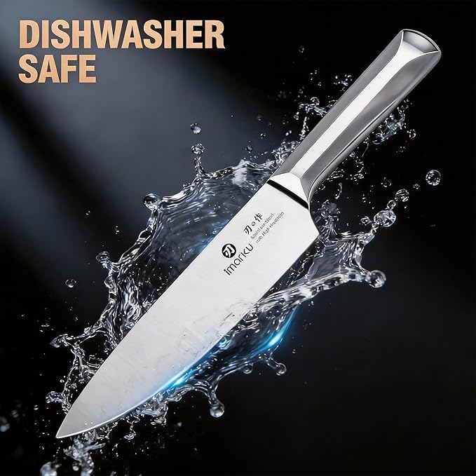 Set Cuchillos Cocina 16 Piezas Acero Inoxidable Base Madera miniatura 4