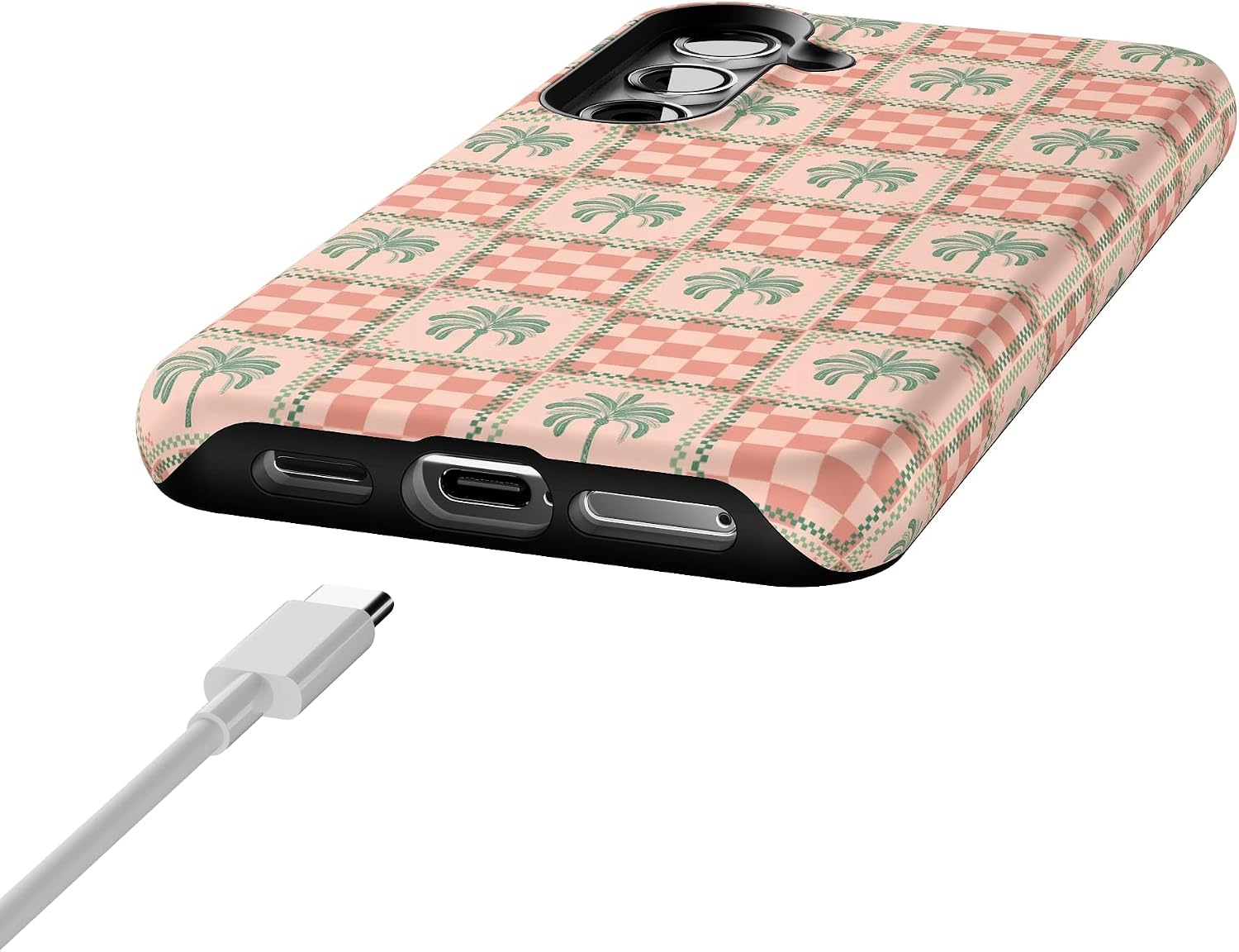 Casely Galaxy S24 Case | The Social Club | Palm Beach | Essential Slim Dual-Layer Protective Design
