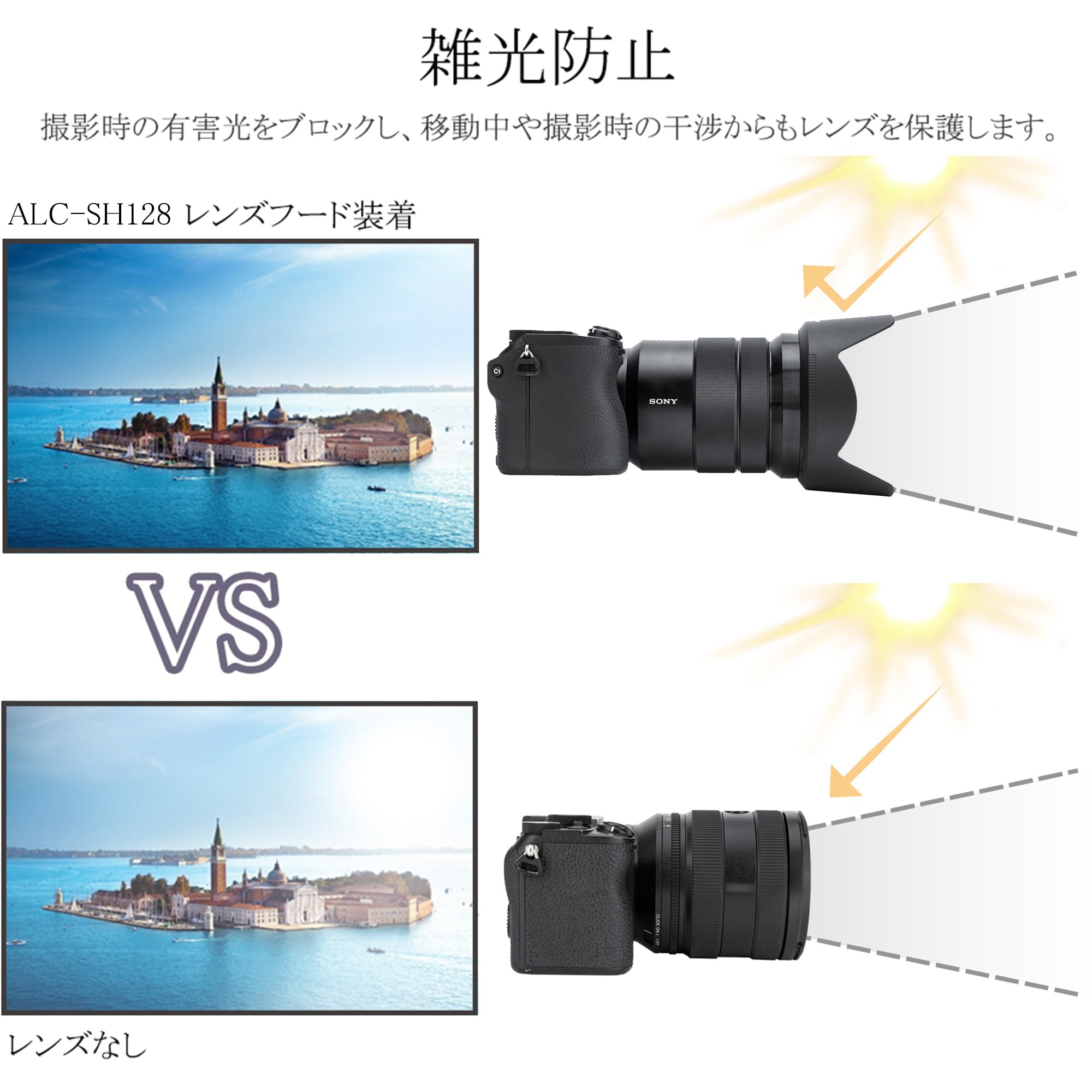 【中古】「非常に良い（無料延長保証）」SONY(ソニー) Gレンズ用フード ALC-SH128 (SELP18105G用) SELP18105G 購入 | デジタル一眼カメラ α：アルファ | ソニー