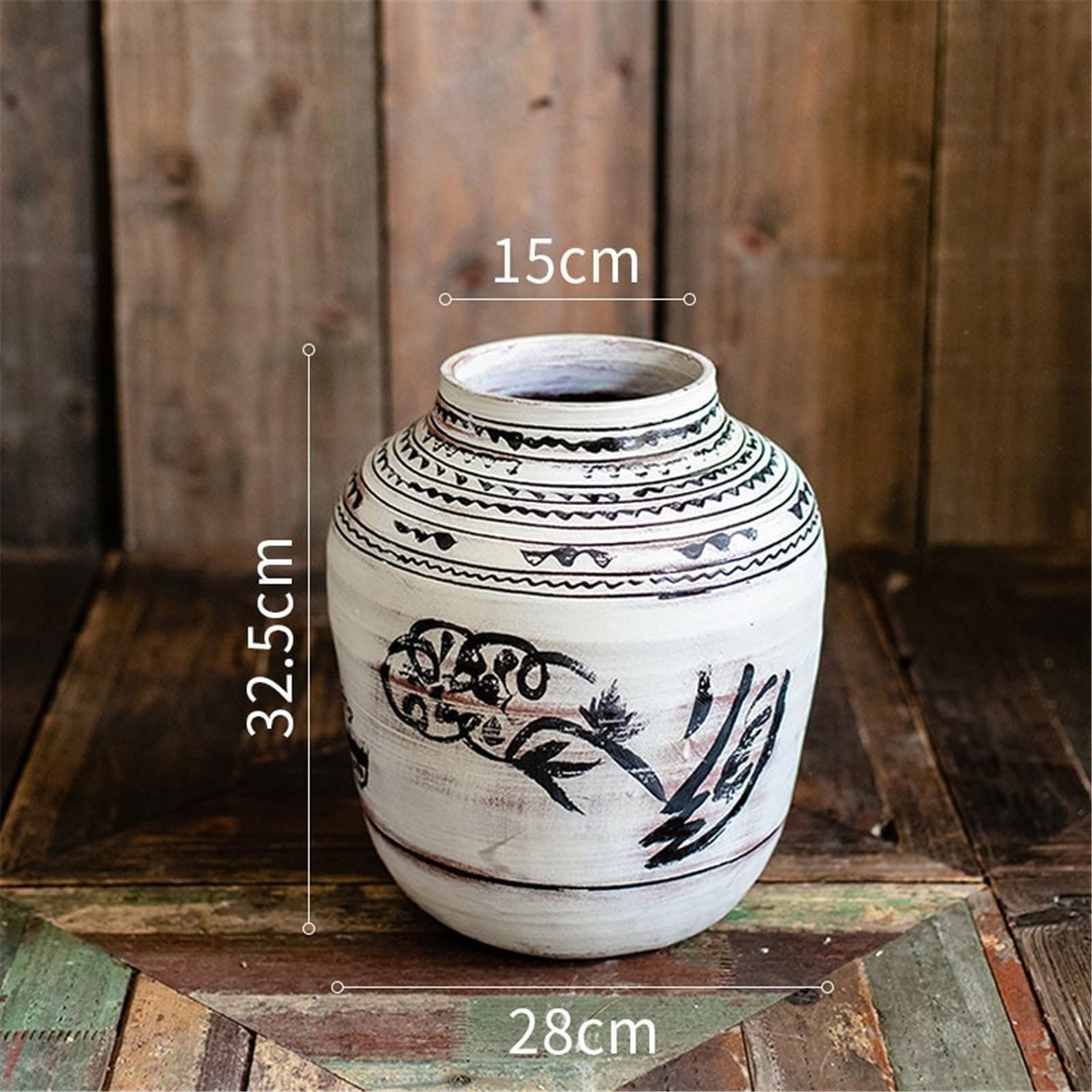 Wazon Ceramiczny wazon w stylu vintage na kwiaty i ekspozycję