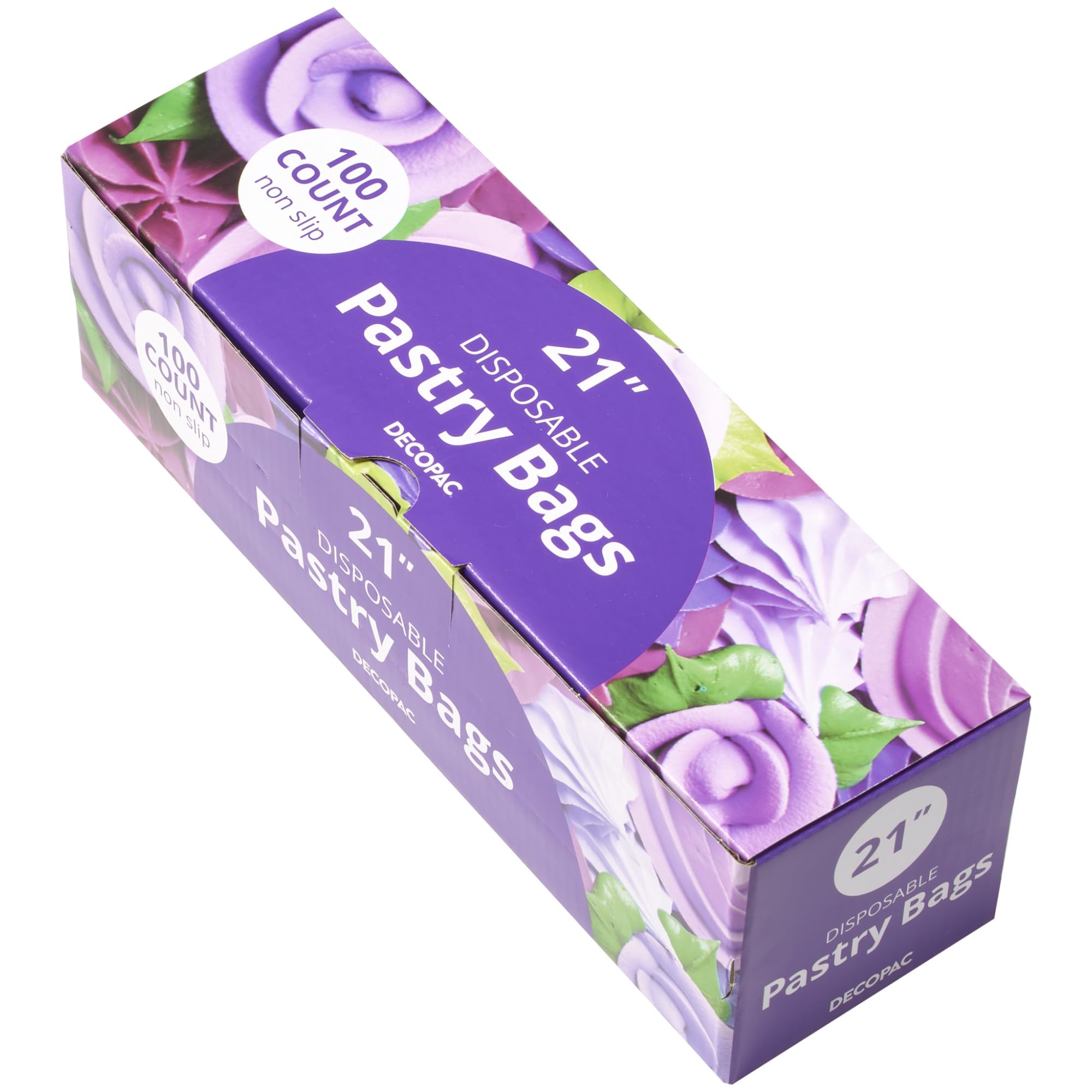 DecoPac 13592 Lot de 100 poches à pâtisserie jetables en plastique transparent