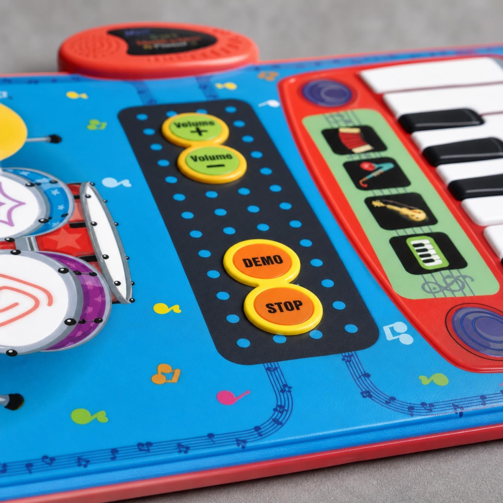 kowaku Tappeto Gioco Musicale Creativo | Design Interattivo a Sfioramento, Tappeto Batteria e, Colorato, Tastiera da Pavimento, per Asilo, Bambini, Neonati