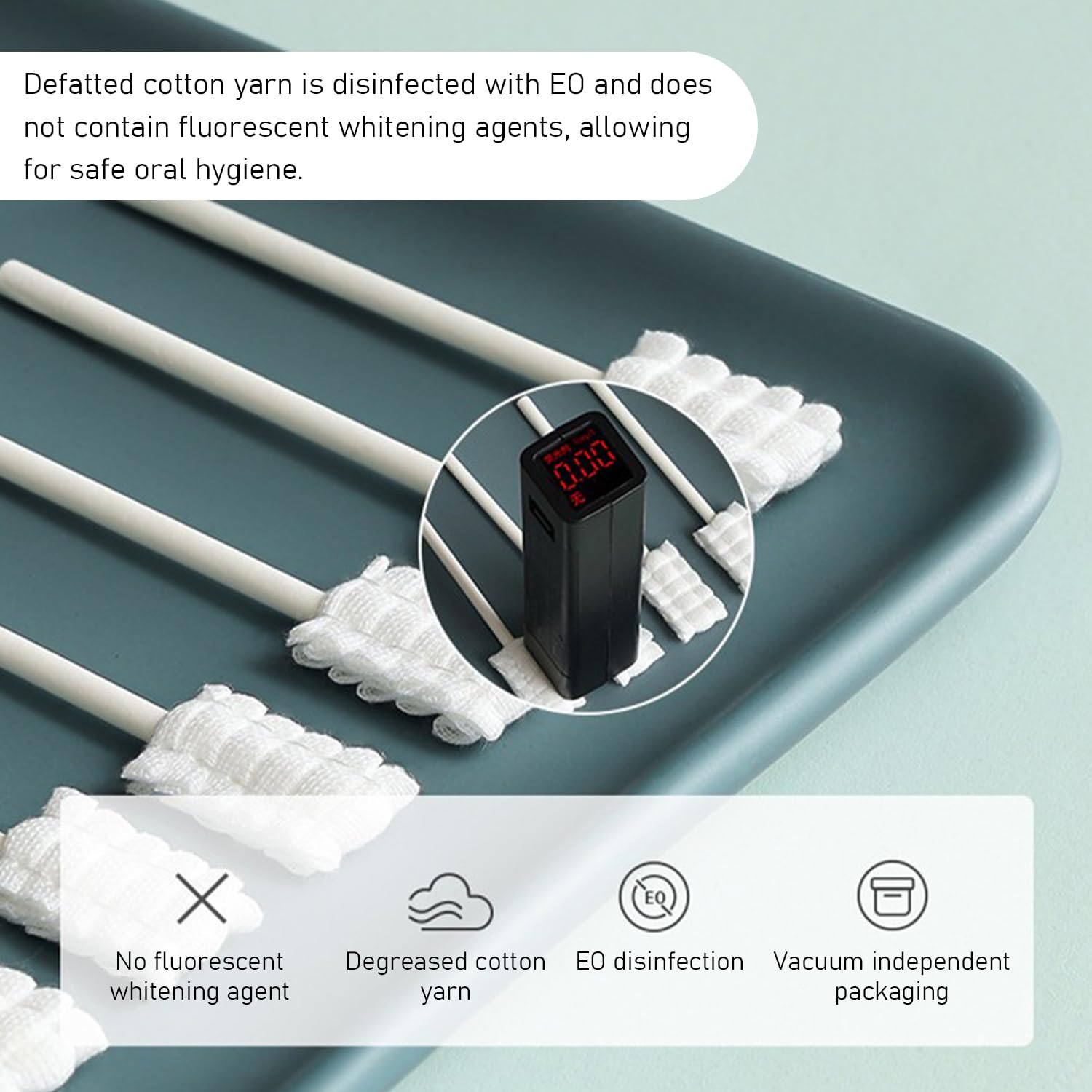 60 Morceaux De Tampons De Gaze, Tampons De Nettoyage, Tampons De Gaze, Brosses À Dents Souples, Lingettes Pour Brossage Des Dents De Bébé, Nettoyage Des Dents Des Enfants, Nettoyeur De Langue