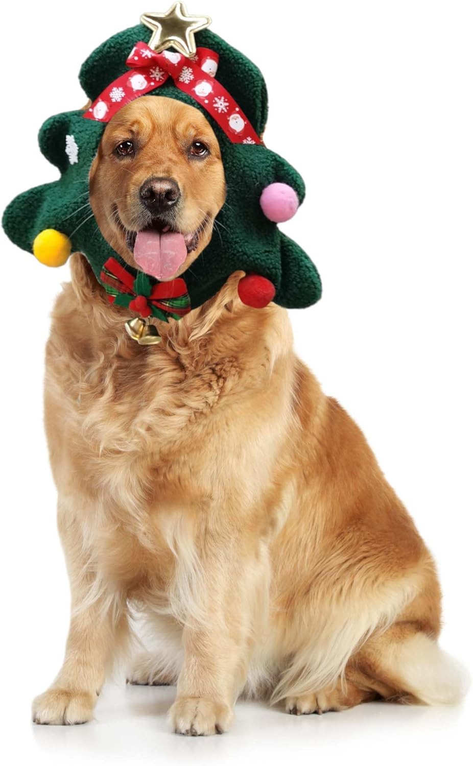 Gorro Navideño para Perro, XL, Cálido, Santa Claus, Rojo