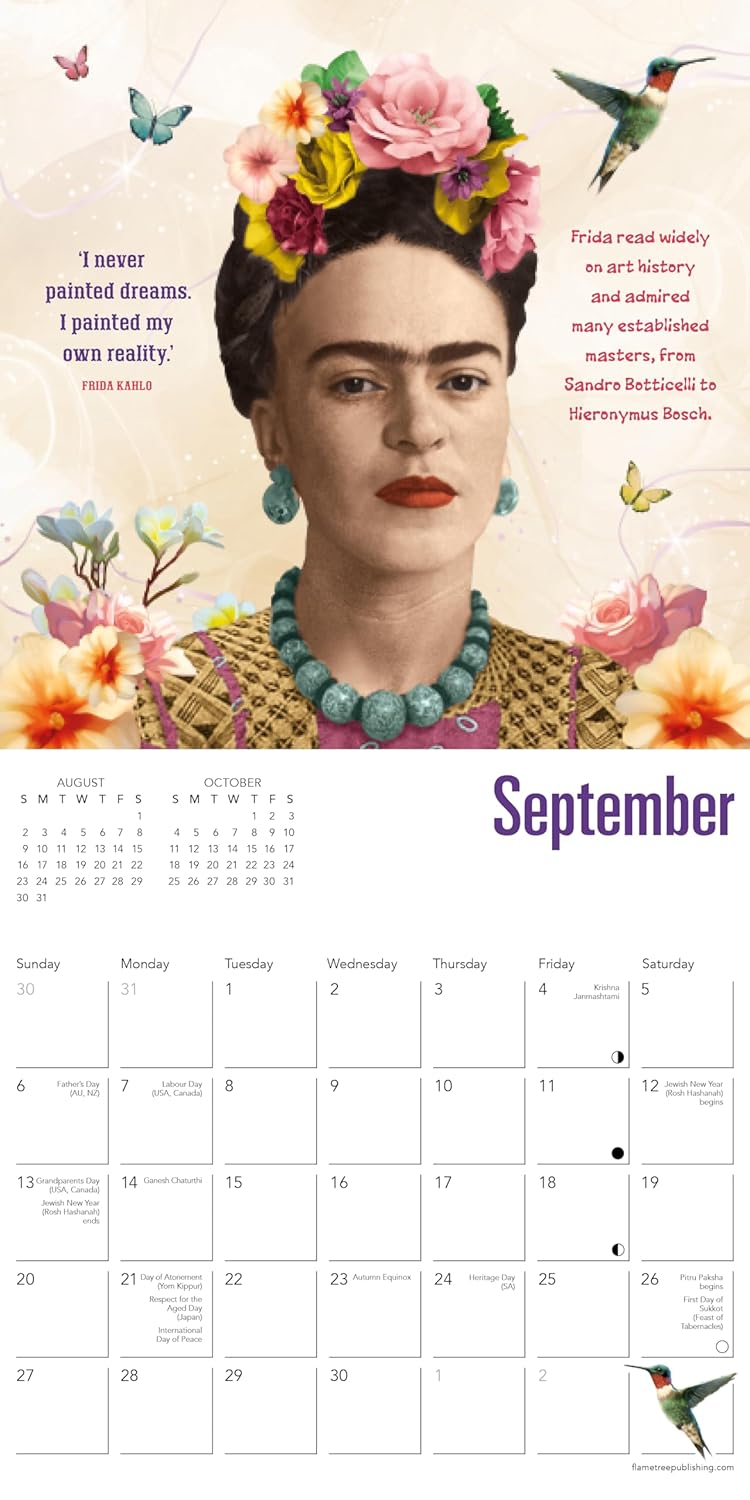 Frida Kahlo: Life of an Icon Mini Wall Calendar 2026 (Art Calendar) - Image 4