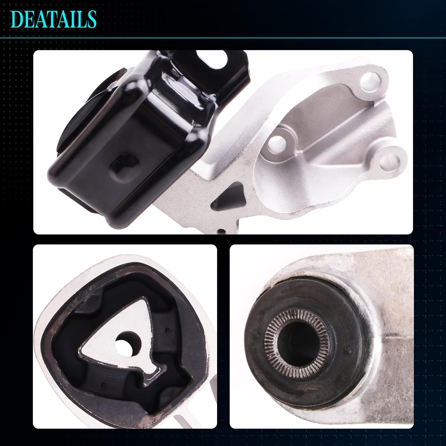 SHERXINBO Set of 3 Engine Motor Mount Transmission Mount Torque Strut Mount Set Compatible with 2011-2015 Fortwo Electric, 2008-2015 Fortwo L3 1.0L Petrol,OE A70015 A70016 A70017