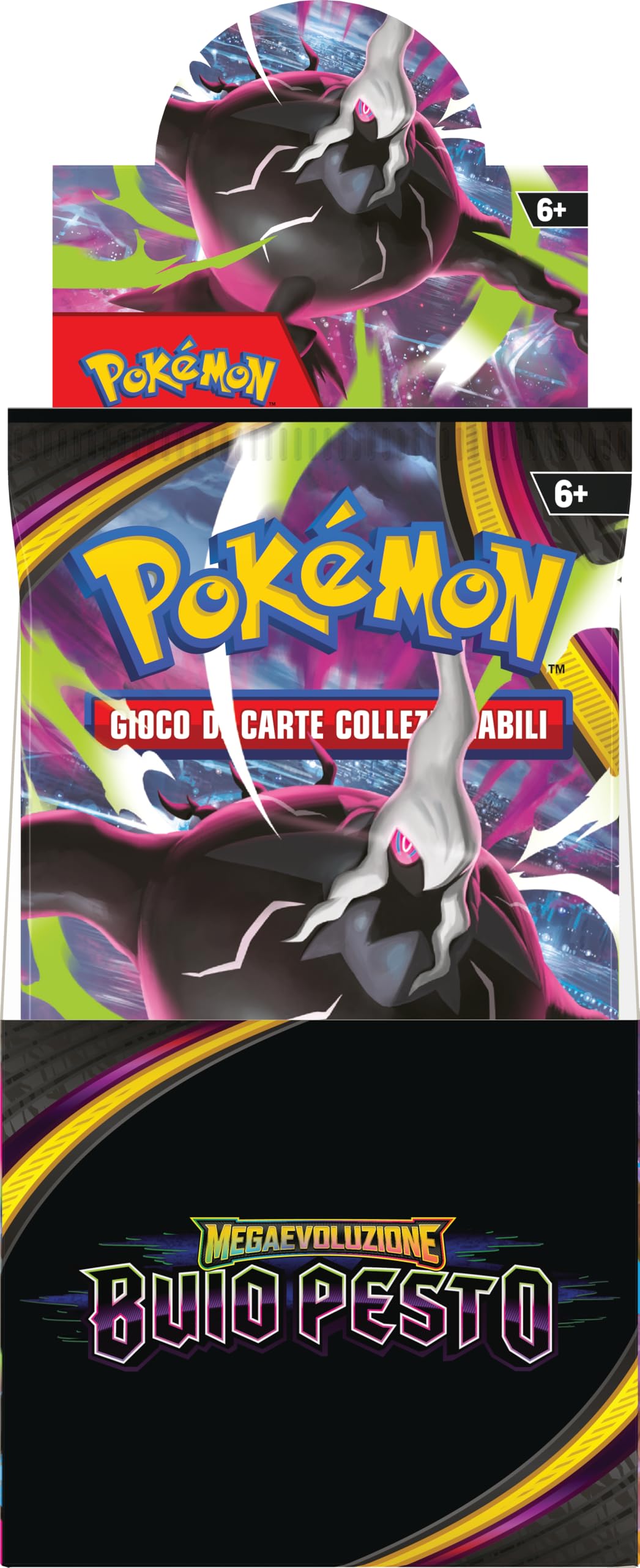 Pokémon: espositore di buste dell’espansione Megaevoluzione - Buio Pesto del GCC Pokémon (18 buste di espansione), Edizione in Italiano