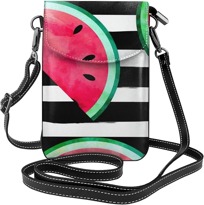Amazon スイカ 西瓜 個性的 ピンク スマホポーチ ショルダーバッグ レディース メンズ Puレザー スマホケース 斜めがけ ポシェット 携帯ポーチ ミニバッグ スマホバッグ 小物入れ 多機能 長さ調節可能 軽量 便利 肩掛け おしゃれ スマホポシェット 散歩バッグ 縦型