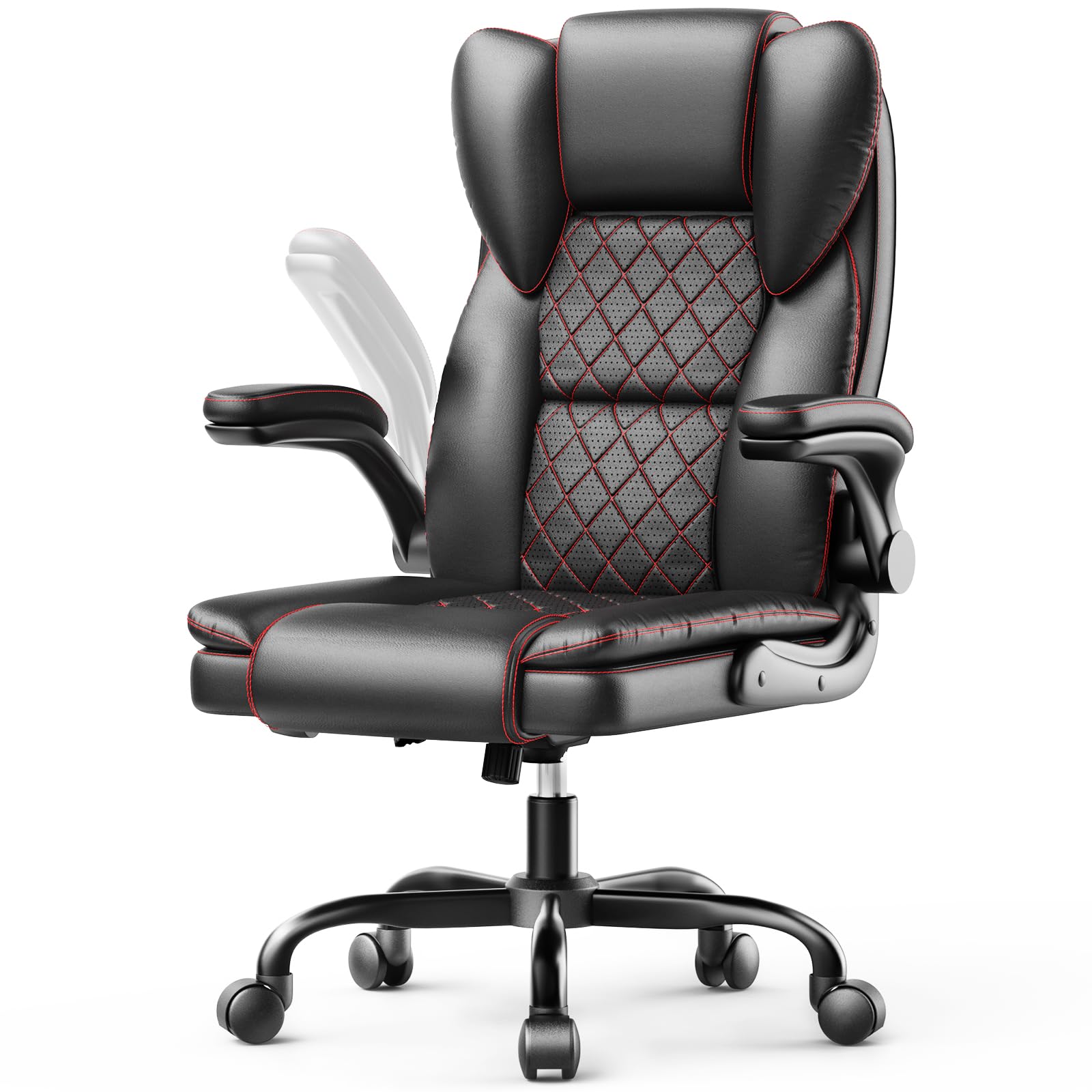 Big and Tall Office Chair Executive Chairs with Adjustable Armrests and Lumbar Support Ergonomic High Back Gaming Chair