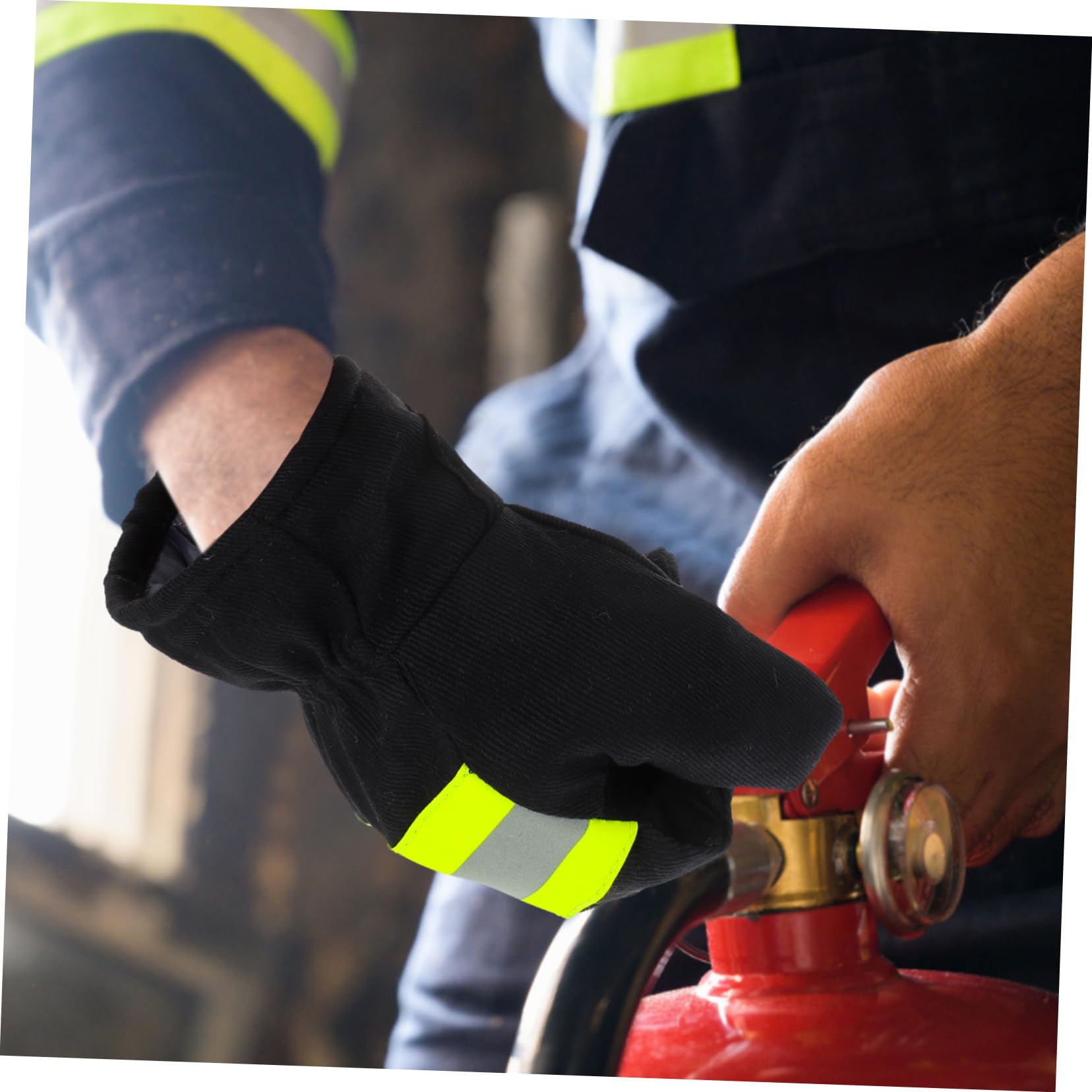 ULTECHNOVO 2 Paar Feuerhemmende Handschuhe Schlaghandschuhe Arbeitshandschuhe Handschuhe Für Den Landschaftsbau Isolationshandschuhe Arbeitsschutzhandschuhe Bauhandschuhe Baumwolle