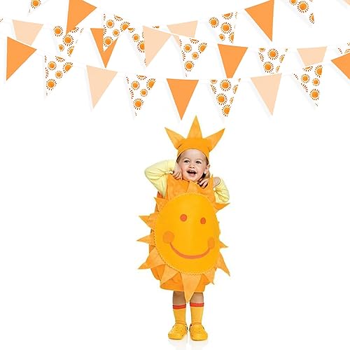 Miniatura 33 de Bandera triangular de tela de algodón para decoración de otoño, boda, cumpleaños, día de Acción de Gracias, hogar, guardería, jardín al aire libre