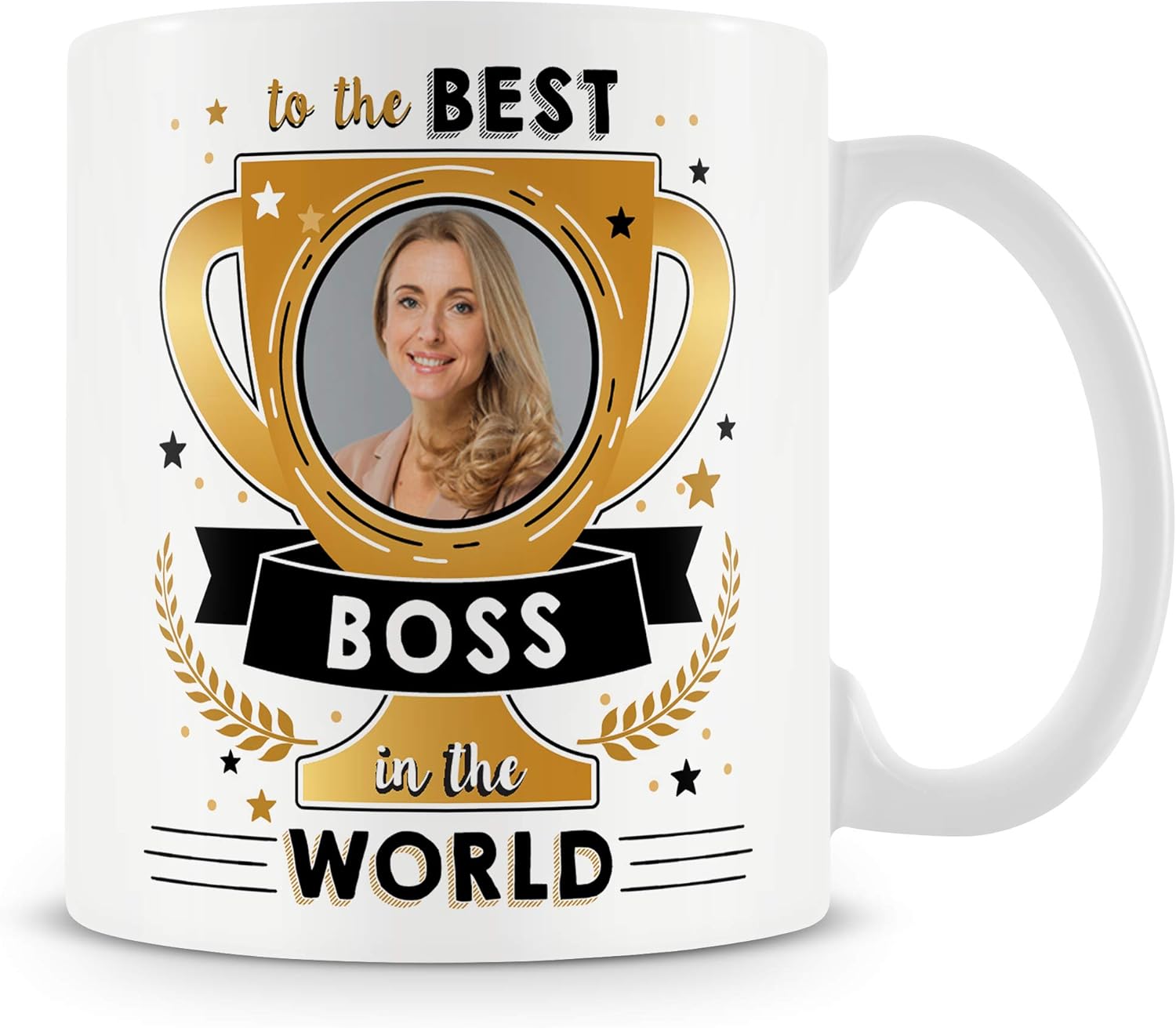 Boss Gift Photo Mug to The Best Boss in The World Amazon.co.uk