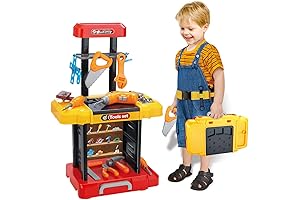 Kids Tool Bench with Electric Drill: Outdoor Play Toy for Curious 2 Year Old Boys